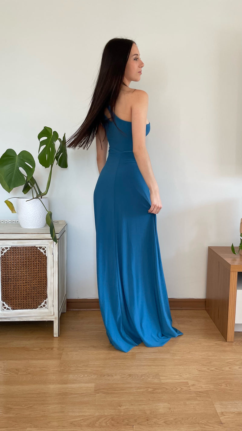 Maxivestido Grecia azul Bondi