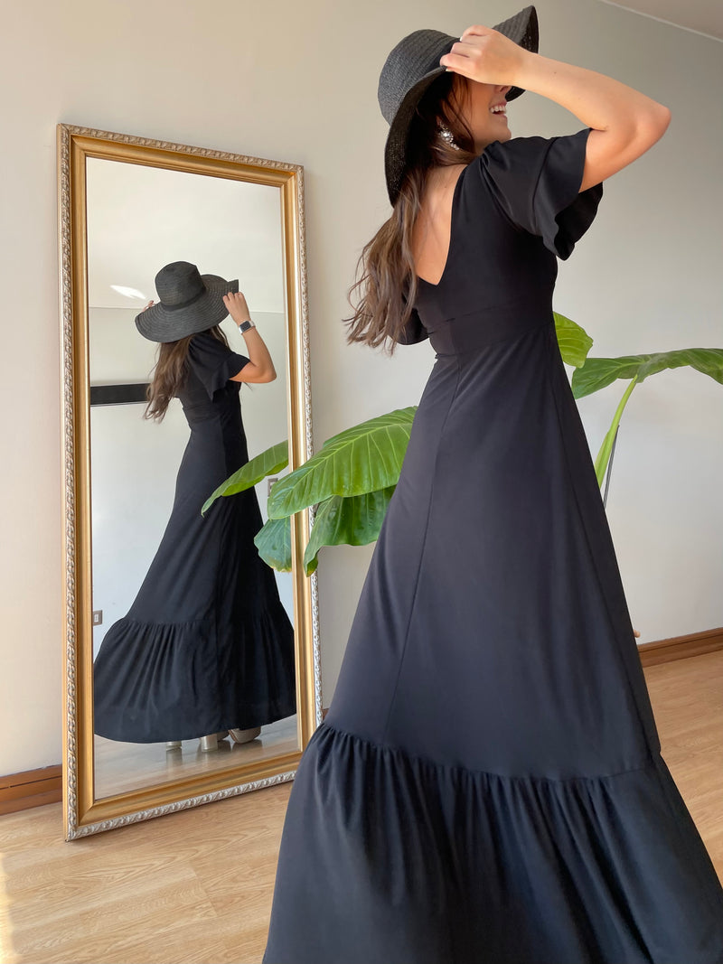 Maxivestido SAONA negro