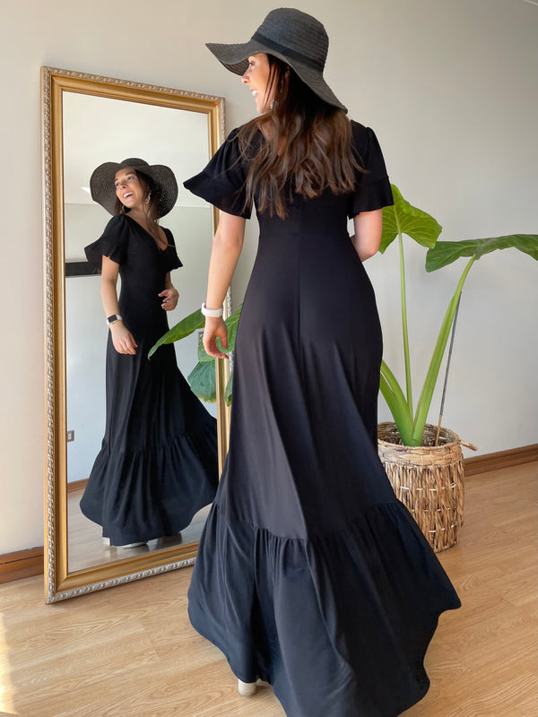 Maxivestido SAONA negro