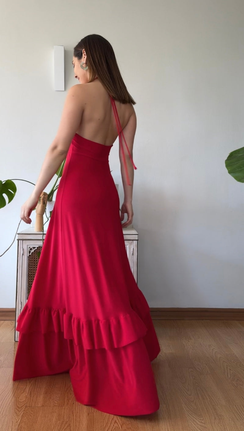 Maxivestido Eclipse Rojo