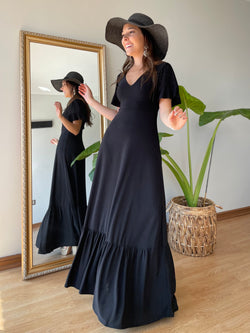 Maxivestido SAONA negro