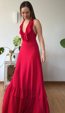 Maxivestido Eclipse Rojo