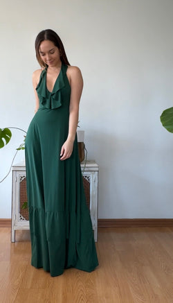 Maxivestido Eclipse Verde