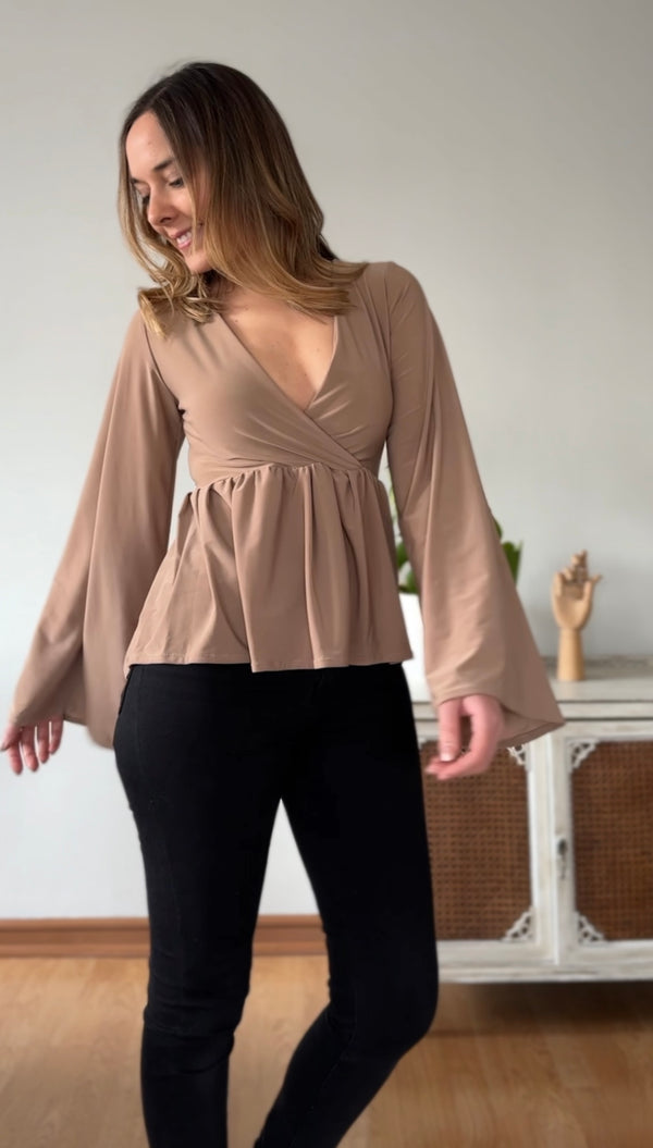 Polera Liz Beige