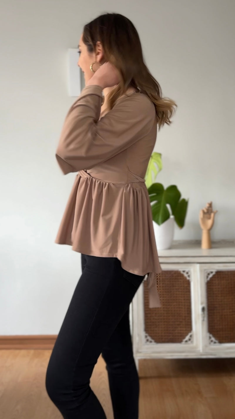 Polera Liz Beige